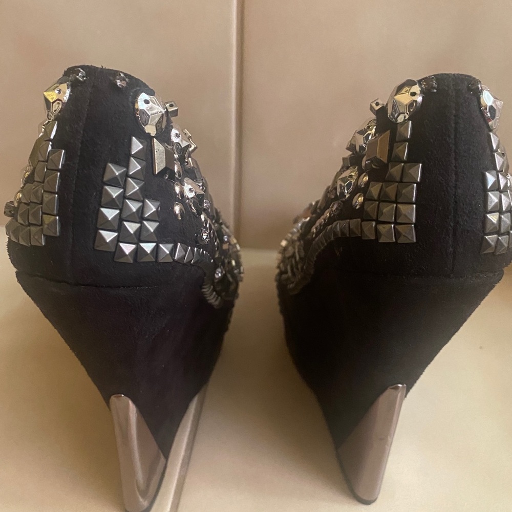 Studded Wedge Heels - Picture 2 of 3